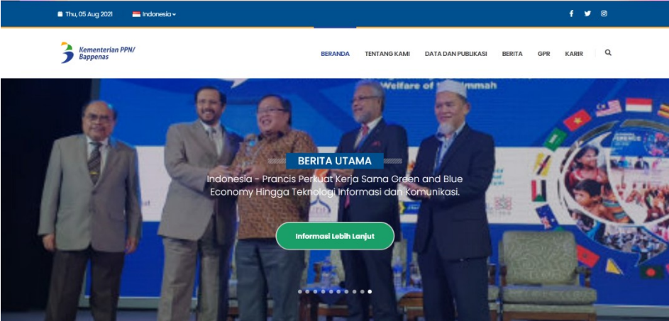 Website Bappenas RI